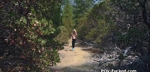  Fucking hot girlfriend in the nature by river